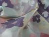 polyester printed stretch satin fabric for coat or dress