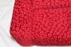 polyester red sofa fabric