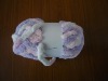 polyester round flocking yarn for weaving cloth