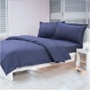 polyester satin bed sheet sets 4pcs