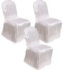 polyester satin stripe chair covers