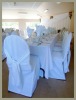 polyester scuba banquet chair cover with sash.