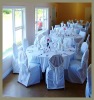 polyester scuba wedding tie back chair cover and hotel table linens