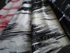 polyester spandex printing knitting fabric with spangle and embroidery