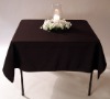 polyester table clothes, square table cloth, black table clothes