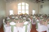 polyester tablecloth and white polyester wedding chair covers