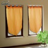 polyester top string tassels orange decorative window curtain