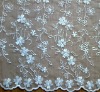 polyester tulle mesh embroidery fabric