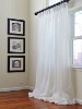 polyester voile ready-made sheer curtain