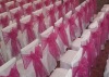 polyester wedding chair cover and organza chair sashes