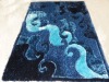 polyester with acrylic shaggy rug carpet