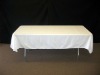 polyester woven white tablecloths/table linen