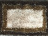 polyster silk shaggy rug