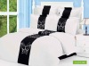 popular hotel Plain embroidered cotton bed linen