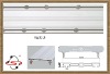 powerful double curtain track&rail,PVC