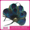 pretty peacock feather pad with headband