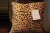 print animal fur fleece cushion
