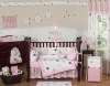 print baby girl crib bedding