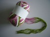 print mesh style fancy yarn for hand knitting