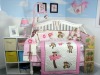 print pink girls beautiful bedding