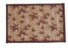 printed bamboo rugs -V027