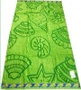 printed border beach towel