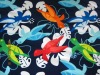 printed brushed twill polyester peach skin fabric for beach shorts