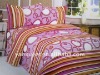 printed colorful quilt cover bed set