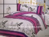 printed colorful quilt cover bed set