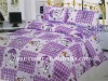 printed colorful quilt cover bed set