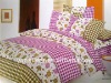 printed colorful quilt cover bed set