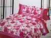 printed colorful quilt cover bed set