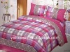 printed colorful quilt cover bed set