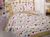 printed colorful quilt cover bed set