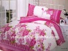 printed colorful quilt cover bed set