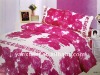 printed colorful quilt cover bed set