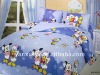 printed colorful quilt cover bed set