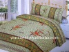 printed colorful quilt cover bed set