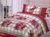 printed colorful quilt cover bed set