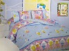 printed colorful quilt cover bed set
