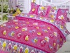 printed colorful quilt cover bed set