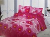 printed colorful quilt cover bed set
