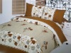 printed colorful quilt cover bed set