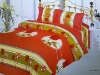 printed colorful quilt cover bed set