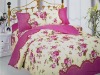 printed colorful quilt cover bed set