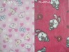 printed coral fleece