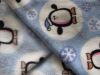 printed coral fleece