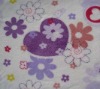 printed coral fleece fabric banklet
