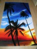 printed cotton beach towel