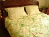 printed cotton quilted coverlet